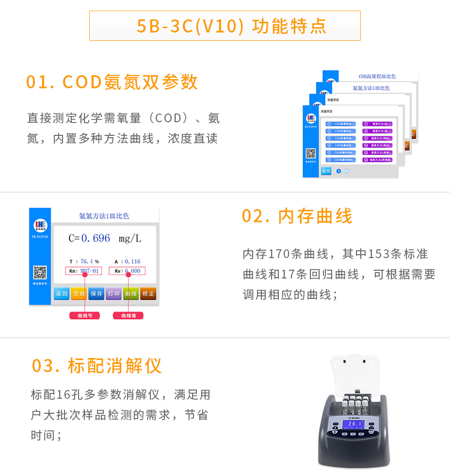 連華科技5B-3C(V8)型COD氨氮測(cè)定儀