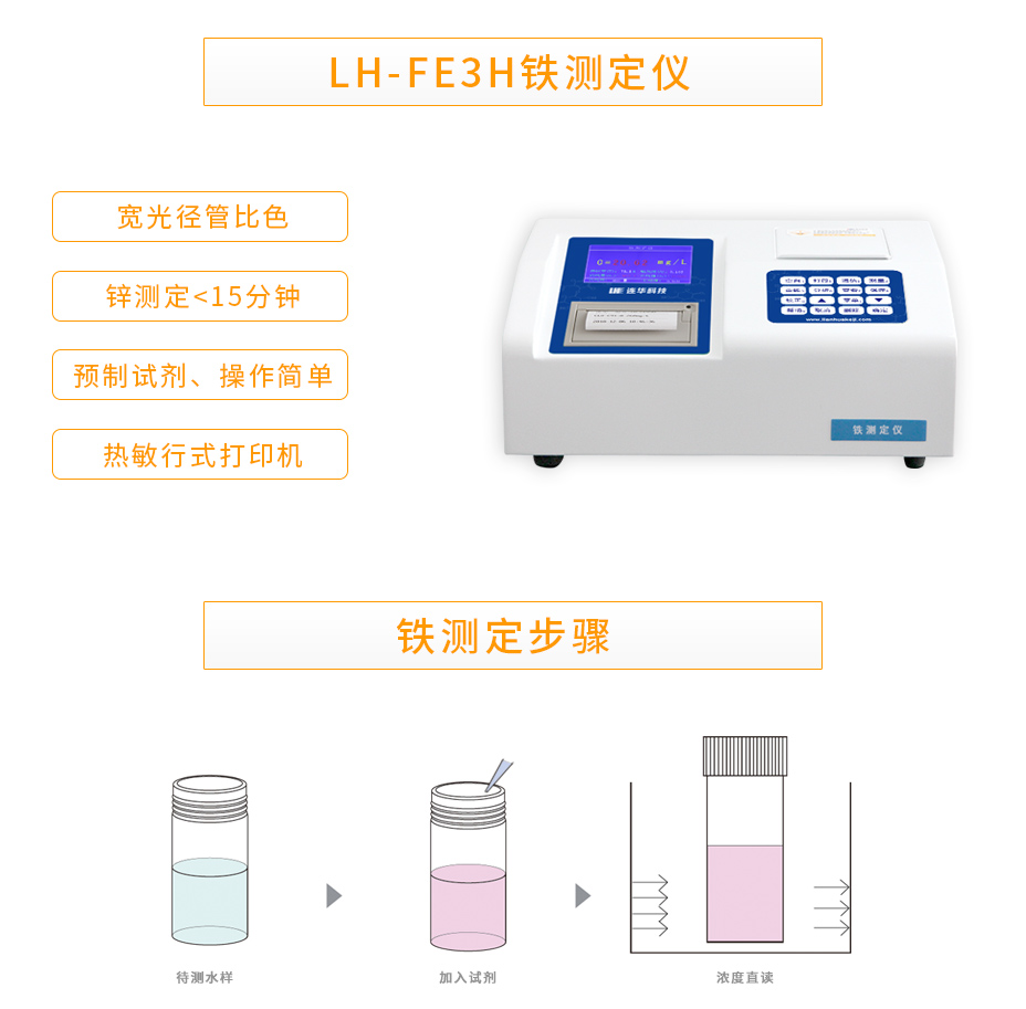 連華科技LH-FE3H重金屬鐵測定儀