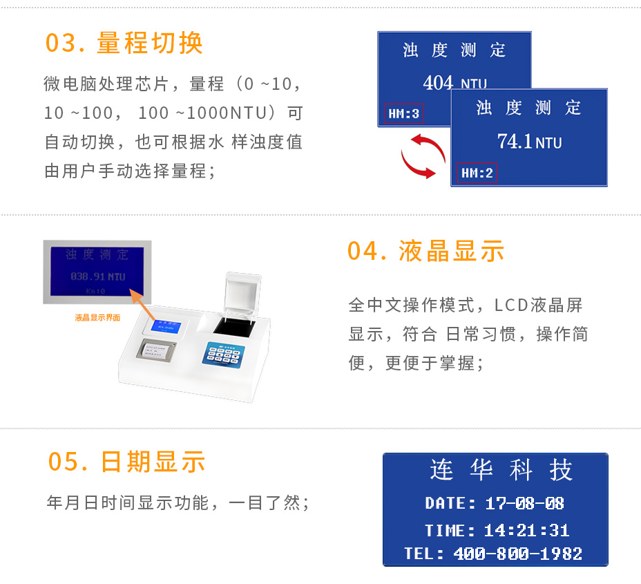 連華科技LH-NTU3M1000濁度儀